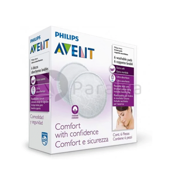 Avent Coussinets Lavables Boite De 6 Reference Scf155/06