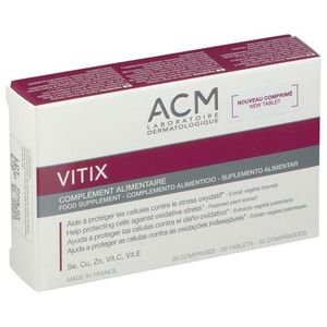 Acm Vitix Complement Alimentaire Boite De 30 Comprimes