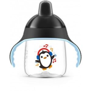Avent Tasse Pingouin Avec Anses Noir Anti Derapante +12mois