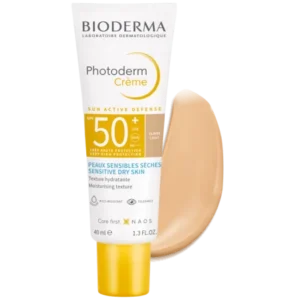 Bioderma Photoderm Creme Claire Sun Active Defense Peaux Sensibles Seches Spf50+ 40ml