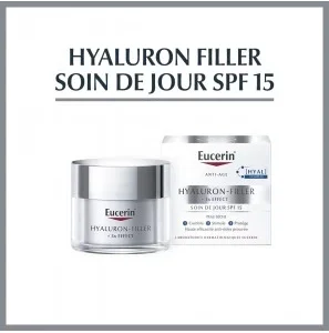 Eucerin Anti-age Hyaluron Filler +3*effect Peaux Seches Soin De Jour Spf15 50ml